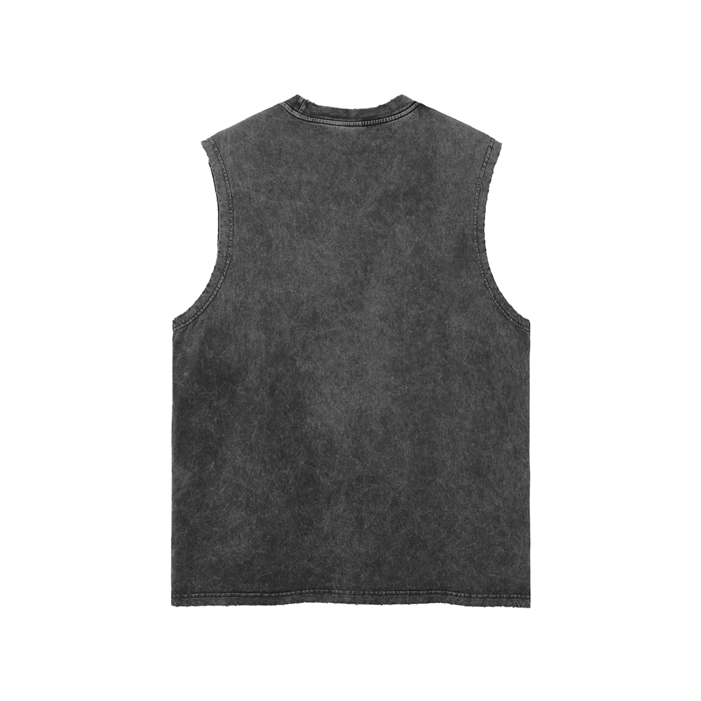 ATL // LIBERTY Snow Washed Frayed Hem Tank Top
